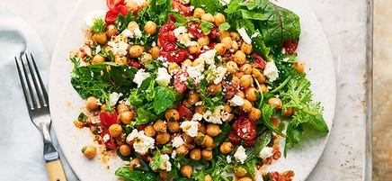 Chipotle-Lime Chickpea, Avocado & Tomato Salad