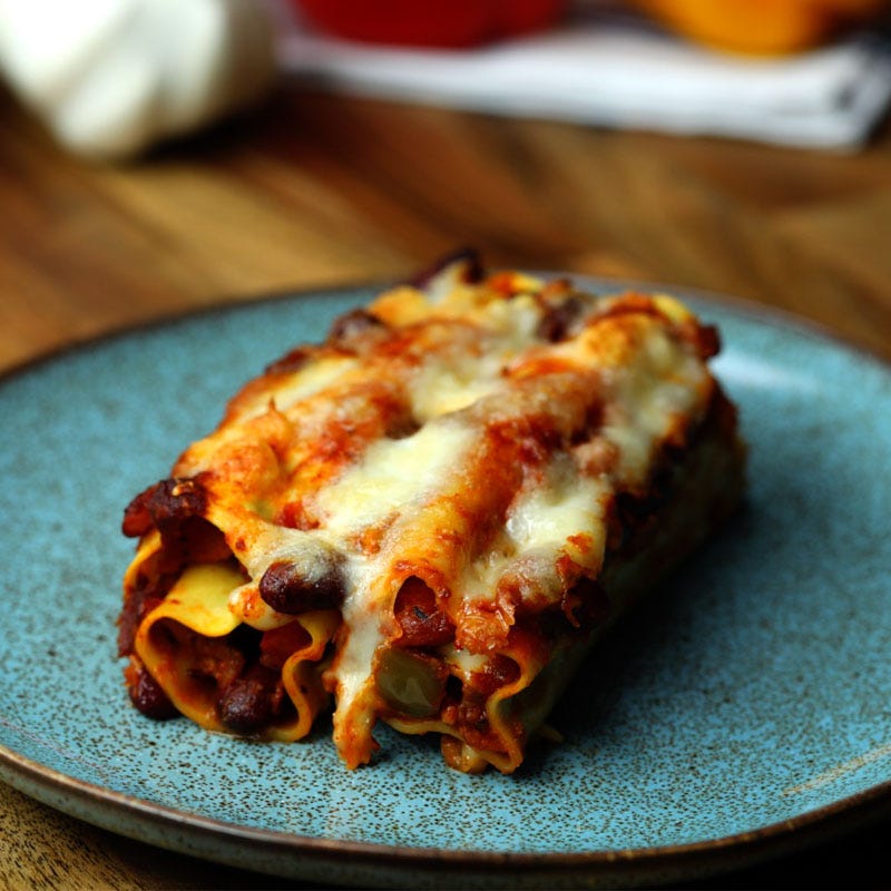 Photo of Veggie chilli lasagne roll ups by WW
