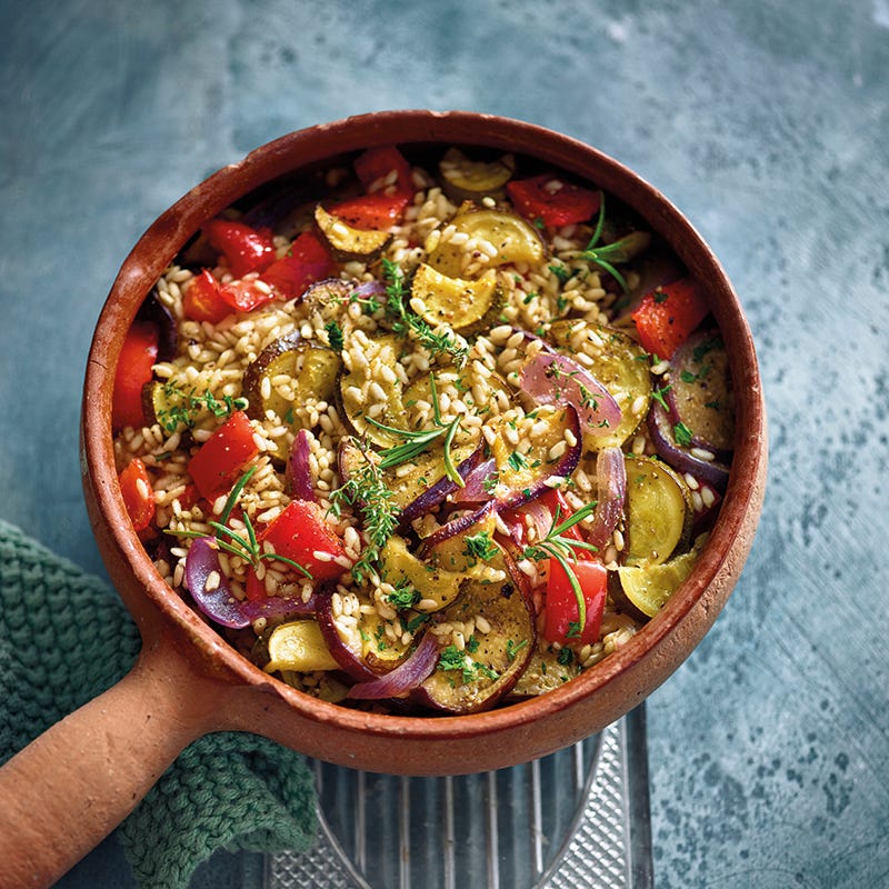 Ovenrisotto met mediterrane groenten