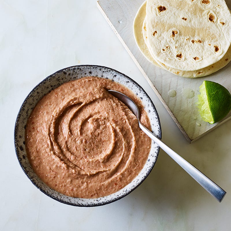 Refried pinto beans