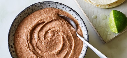 Refried pinto beans