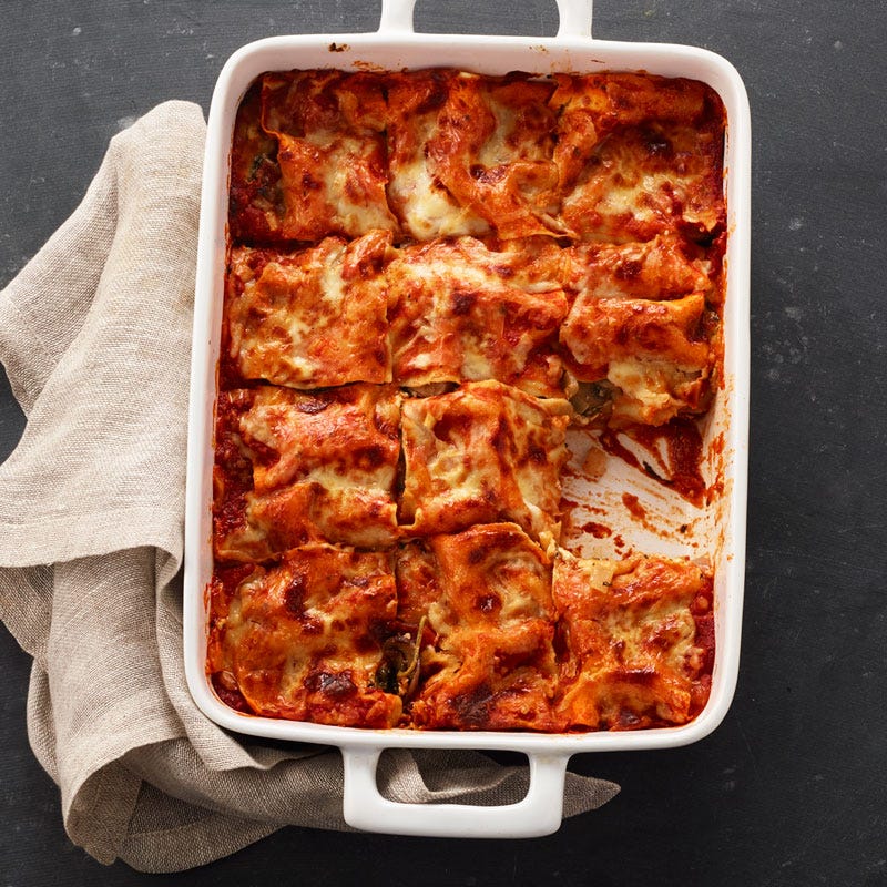 Photo de Lasagne aux légumes aux champignons cremini et aux épinards par WW