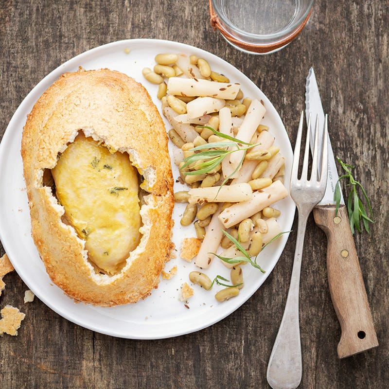 Poulet à l'estragon en croûte