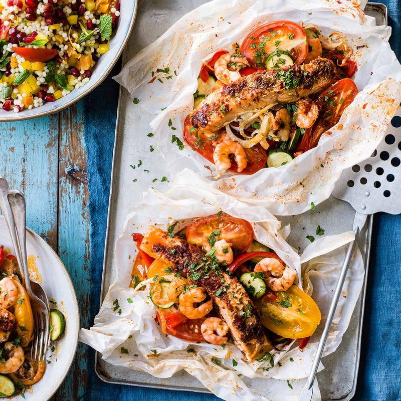 Photo of Harissa salmon & prawn parcels by WW