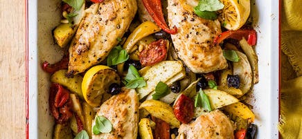 Italian chicken traybake