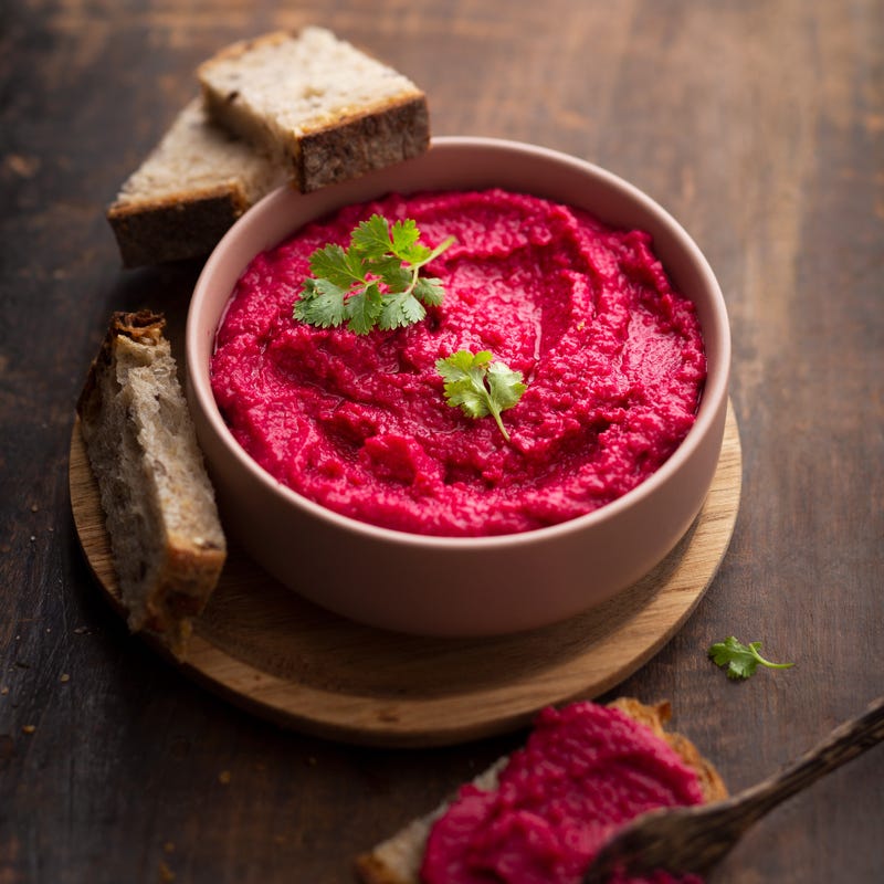 Houmous tout rose