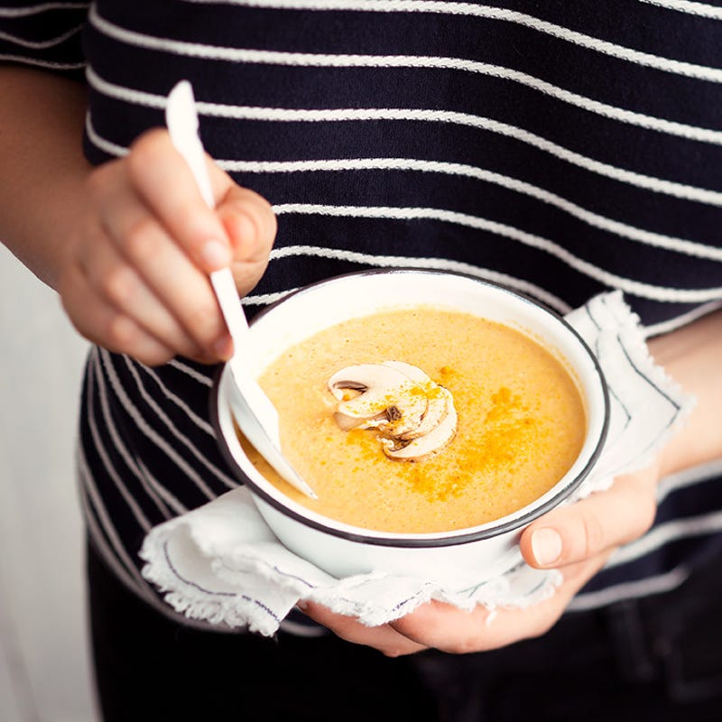 Crème de maïs au fromage fondu