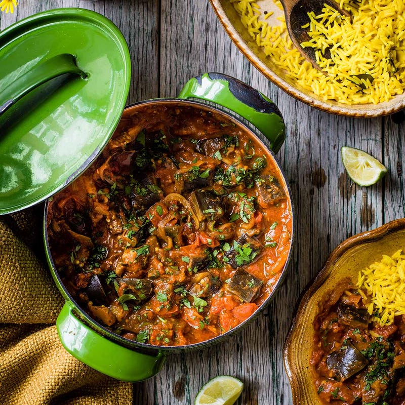 Photo of Aubergine & tomato curry by WW