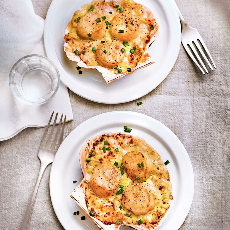 Saint-Jacques gratinées gourmandes