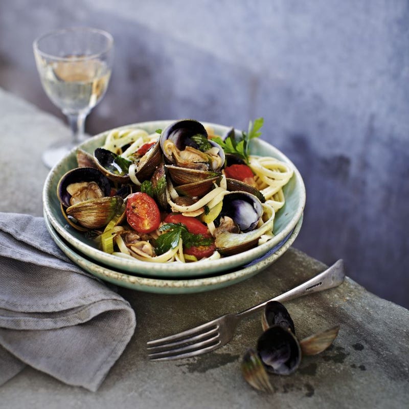 Linguine aux palourdes, ail et fenouil