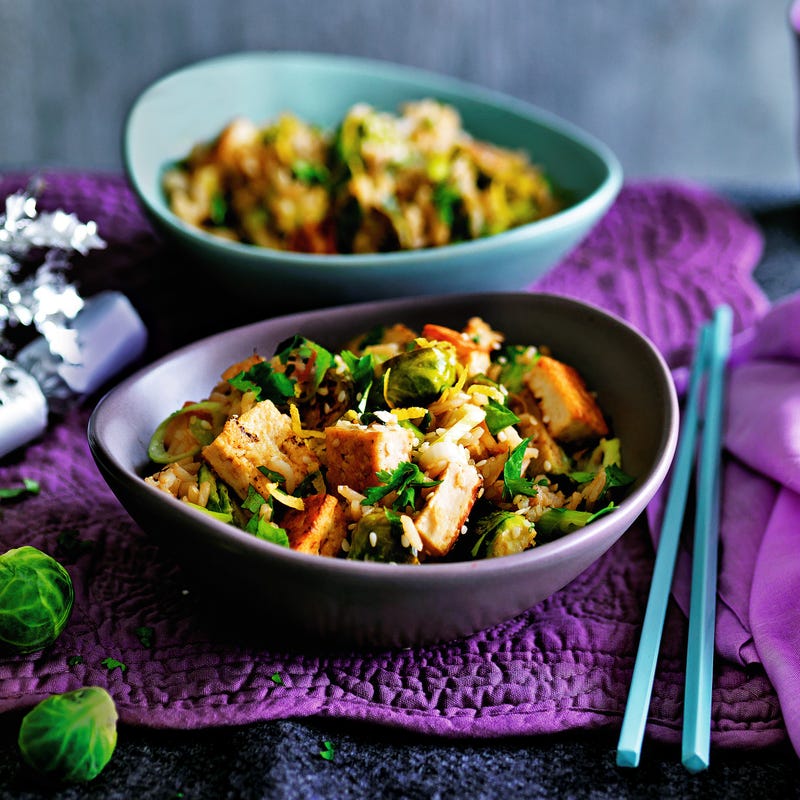 Photo de/du Sauté de tofu et choux de Bruxelles par WW