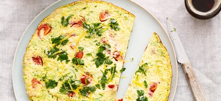 Tortilla courgettes et gremolata