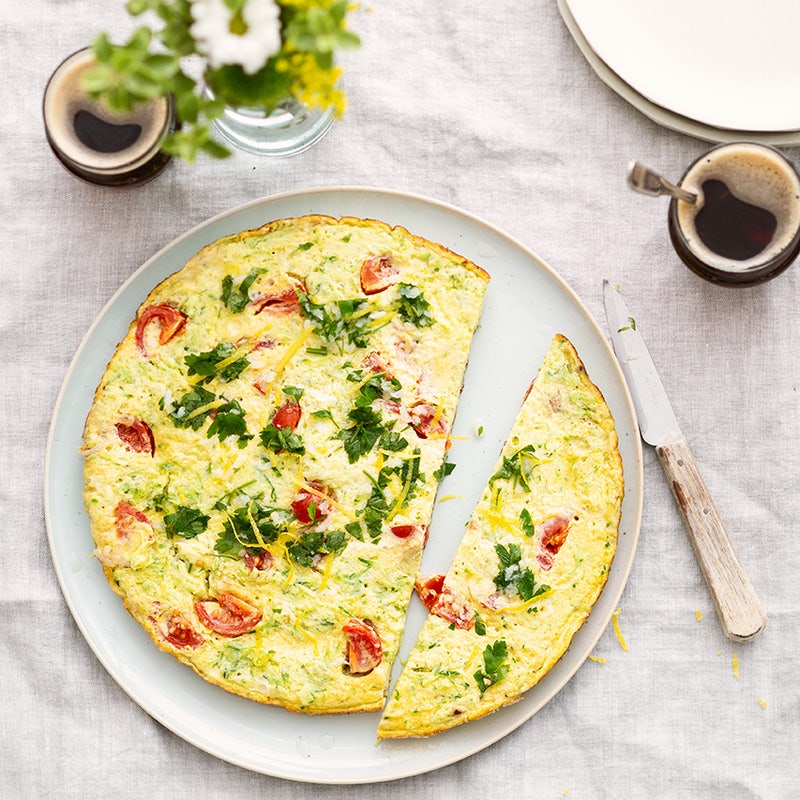 Tortilla courgettes et gremolata