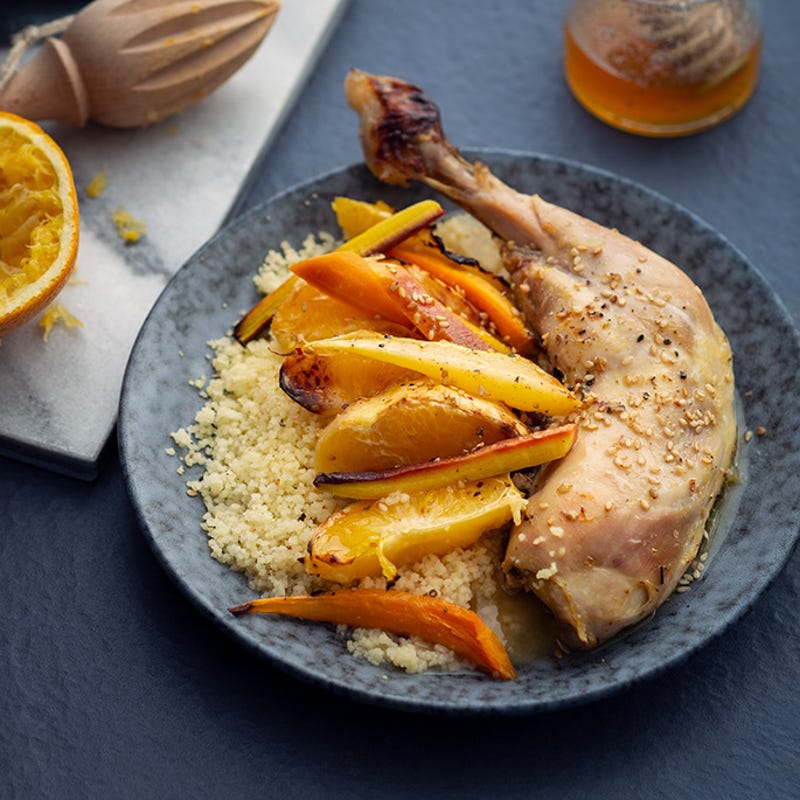 Cuisses de poulet miel-orange