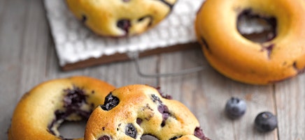 Blauwe bessendonuts