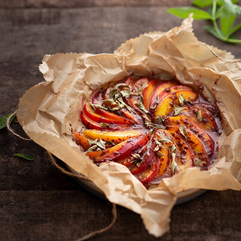 Papillotes de nectarine