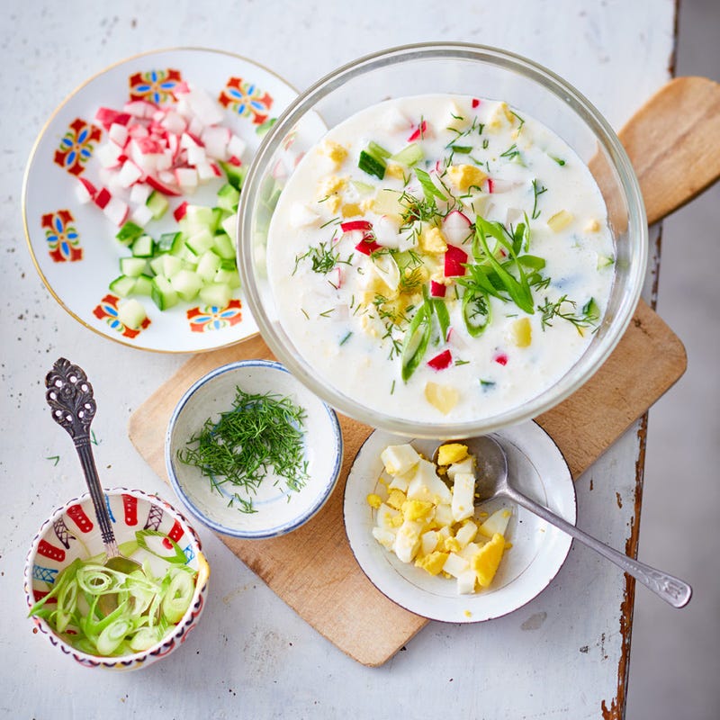 Kalte Gemüsesuppe (Okroschka)