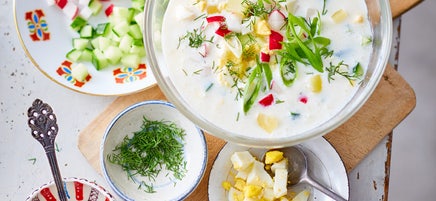 Kalte Gemüsesuppe (Okroschka)