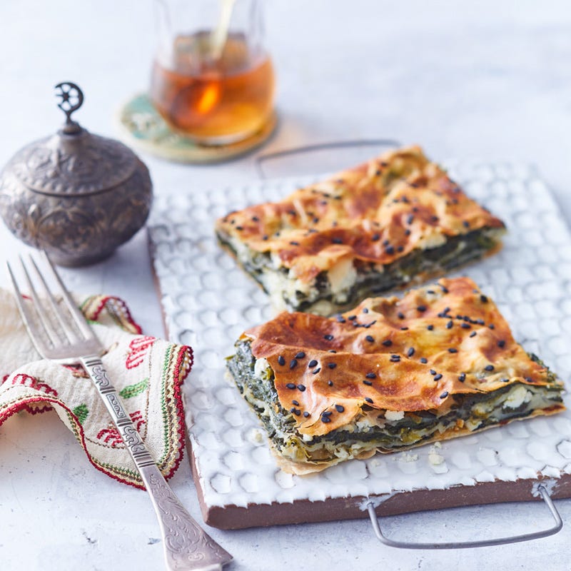 Börek mit Spinatfüllung