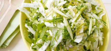 Salade de fenouil et de pomme citron-menthe