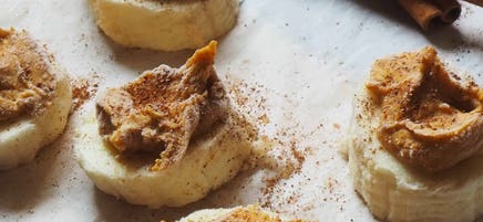 Mini Frozen PB + Banana Treats