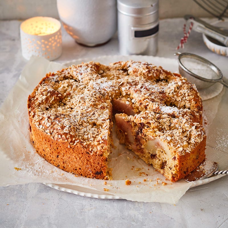 Versunkener Schoko-Birnen-Kuchen