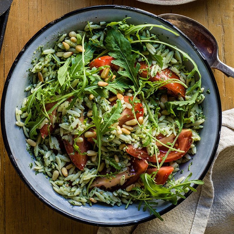 Photo of Orzo pasta with pesto dressing by WW
