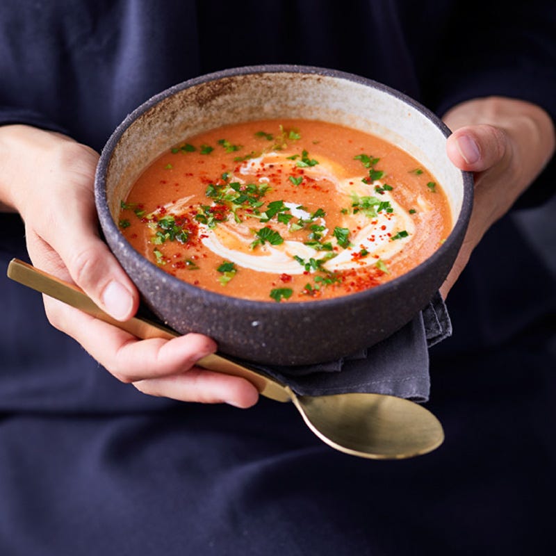 Linsen-Tomaten-Suppe