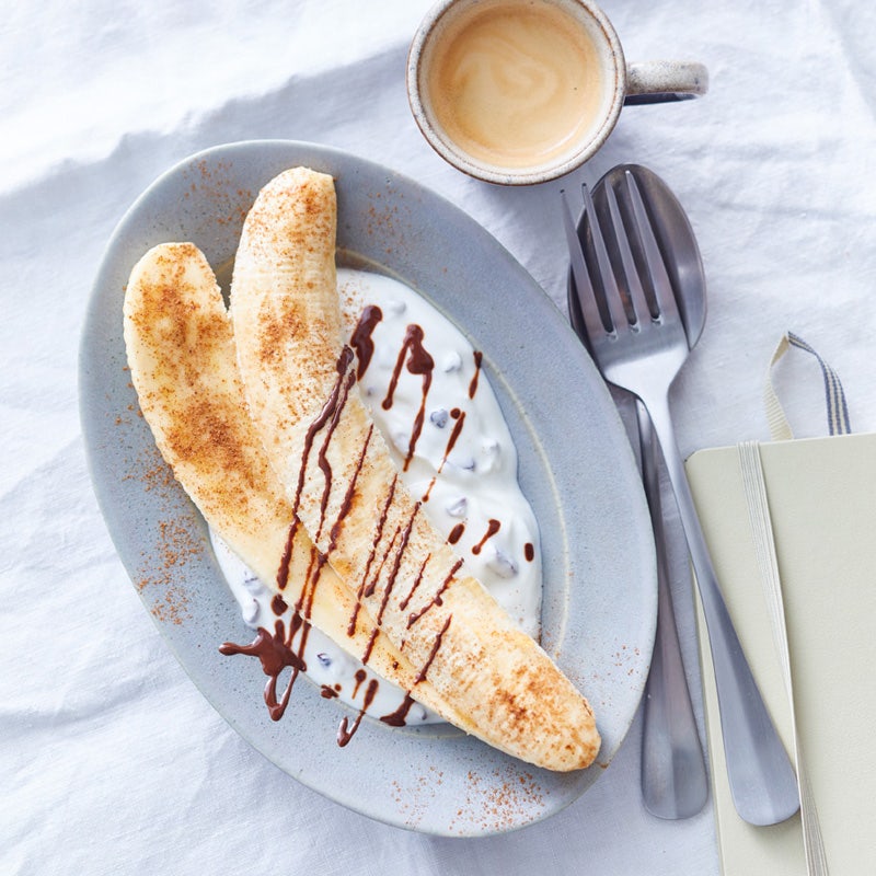 Warmes Bananensplit