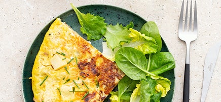 Tortilla poireau pommes de terre