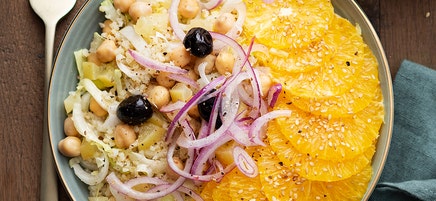 Salade d’agrumes aux pois chiches