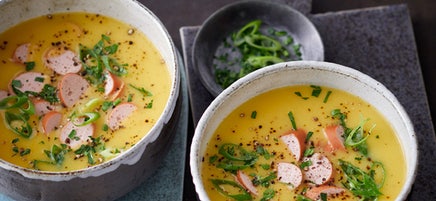 Kartoffelsuppe mit Wienerli