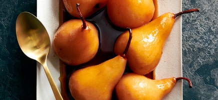 Pears in Port Wine
