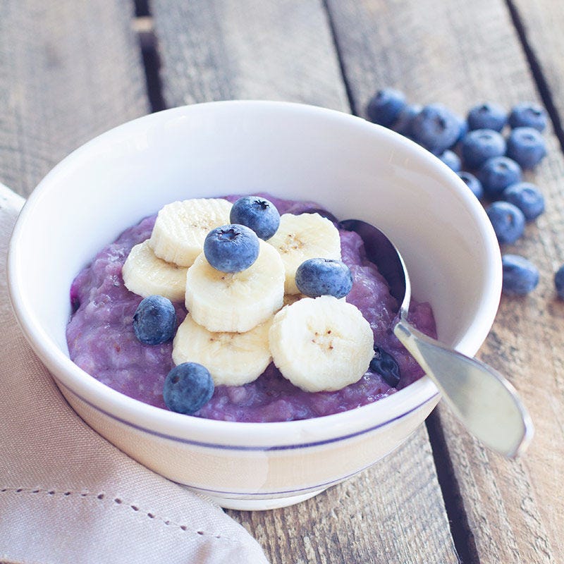 Porridge aux myrtilles