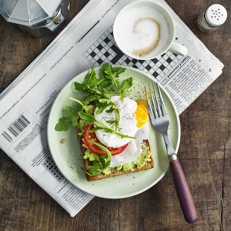 Tartine dinde avocat et œuf
