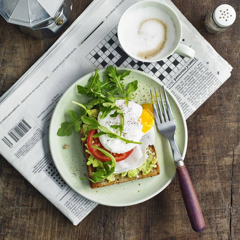 Tartine dinde avocat et œuf