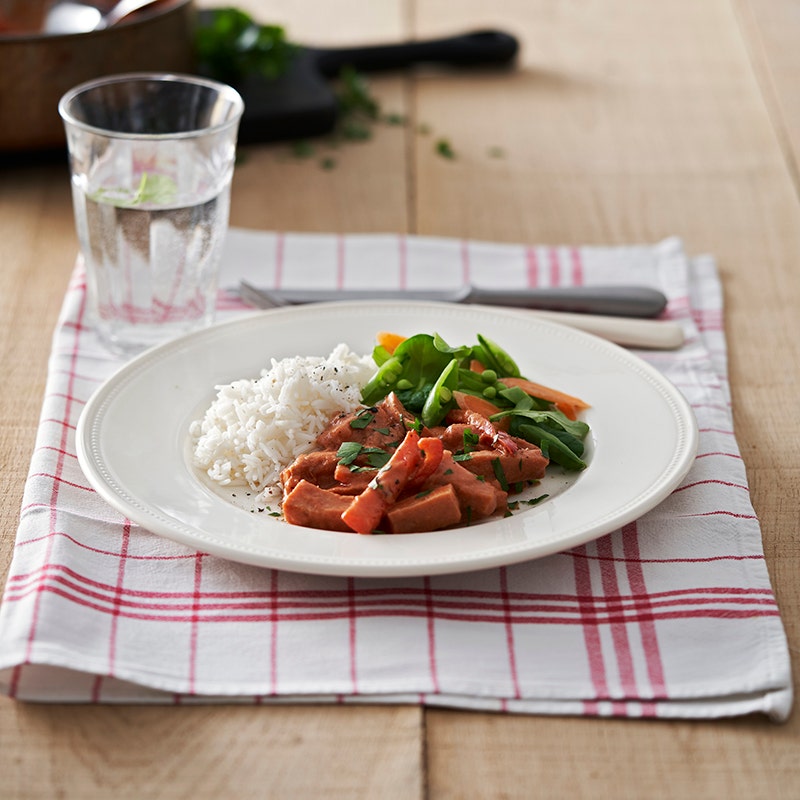 ViktVäktarna - Korv Stroganoff med ris