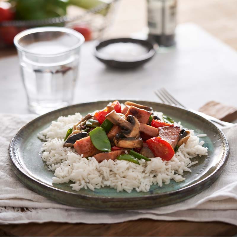 ViktVäktarna - Korv- och grönsaksröra med ris