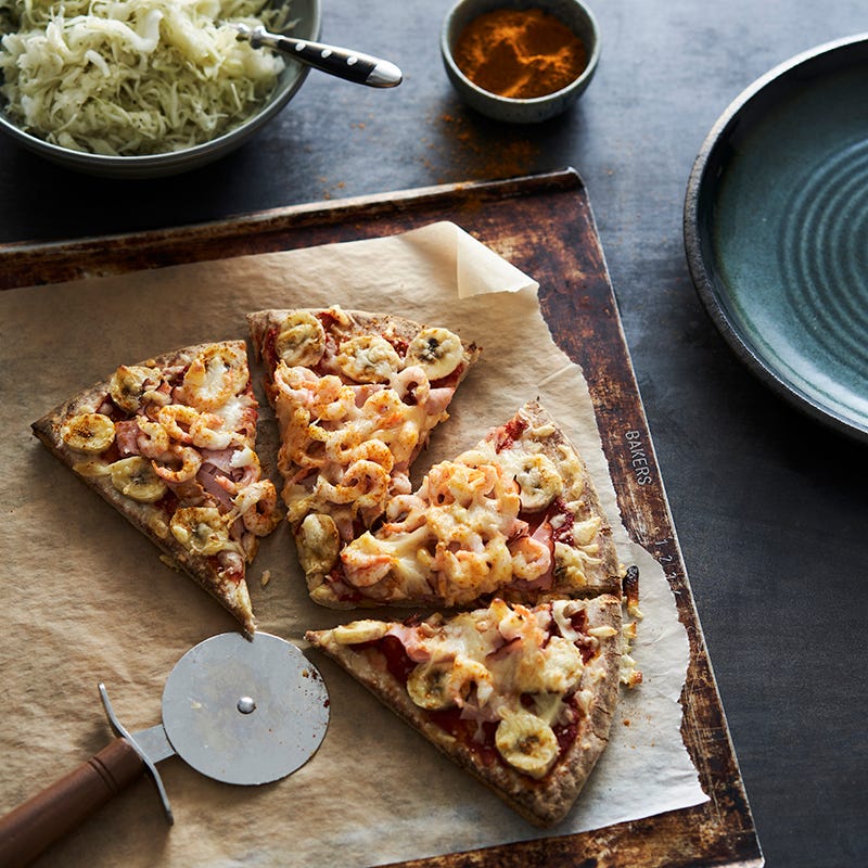 ViktVäktarna - Pizzamacka med skinka och räkor