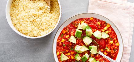 Linsenchili mit Couscous