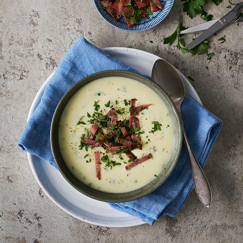 ViktVäktarna - Krämig potatissoppa med kalkonbacon