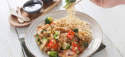 Kycklingwok teriyaki