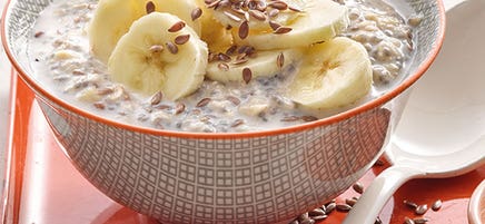 Oats à la banane et aux graines de chia