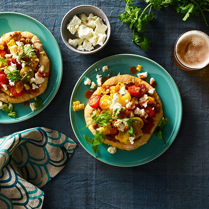 Two-ingredient dough Mexican soft tostadas