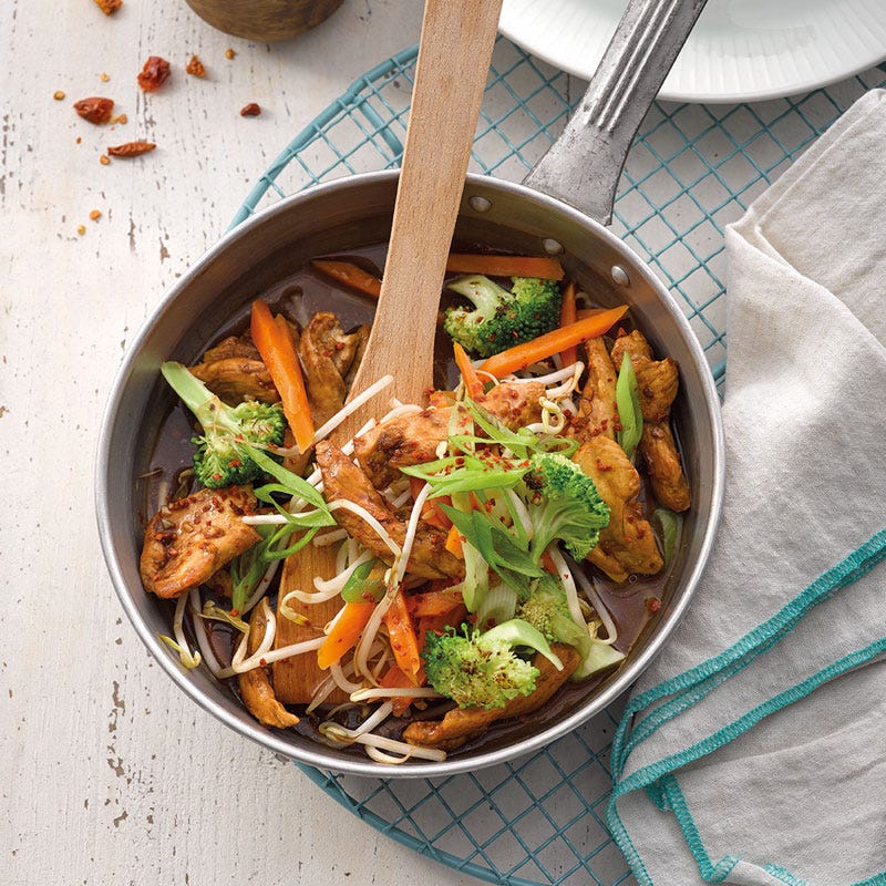 Teriyaki-Poulet mit Broccoli