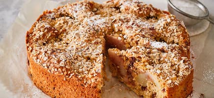 Gâteau fourré poire-choco