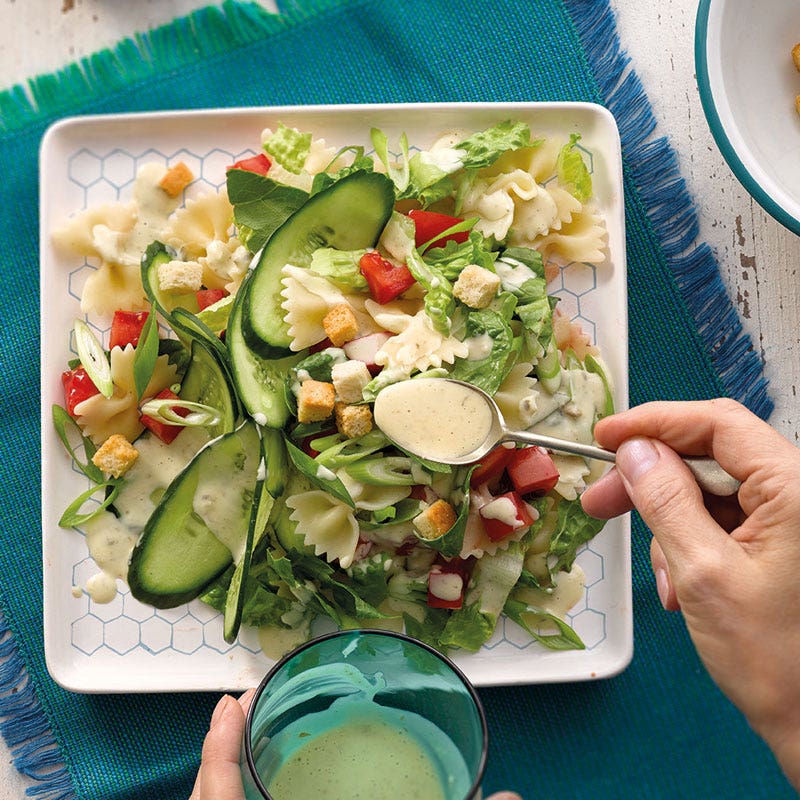 Farfalle-Caesar-Salat