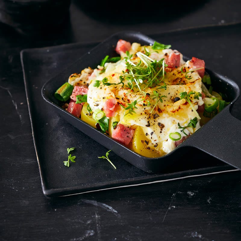 Kartoffel-Flammkuchen-Raclette