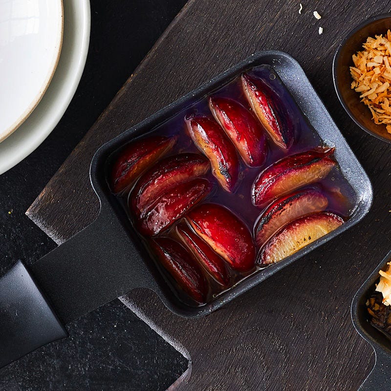 Gratinierte Pflaumen