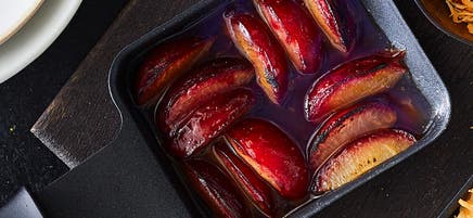 Prunes gratinées